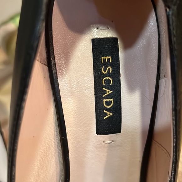 Escada black and gold leather heels - Picture 3 of 14